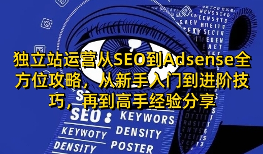 独立站运营从SEO到Adsense全方位攻略，从新手入门到进阶技巧，再到高手经验分享-轻创网