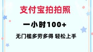 支付宝拍拍照一小时100+无任何门槛多劳多得一台手机轻松操做【揭秘】-轻创网