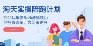 淘天实操陪跑计划，2024年最新电商营销技巧，包括直通车、大促策略等-轻创网