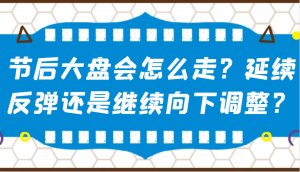 某公众号付费文章：节后大盘会怎么走？延续反弹还是继续向下调整？-轻创网