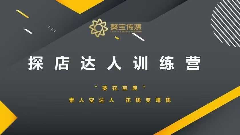 探店达人训练营，素人变达人，花钱变赚钱-轻创网