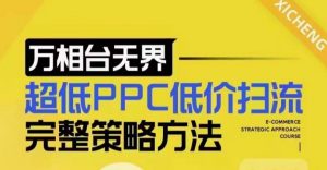 超低PPC低价扫流完整策略方法,最新低价扫流底层逻辑,万相台无界低价扫流实战流程方法-轻创网