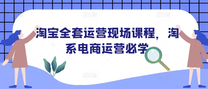 淘宝全套运营现场课程，淘系电商运营必学-轻创网