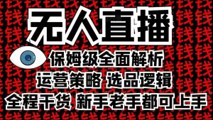 2025无人直播这么做就对了，保姆级全面解析，全程干货，新手老手都可上手-轻创网
