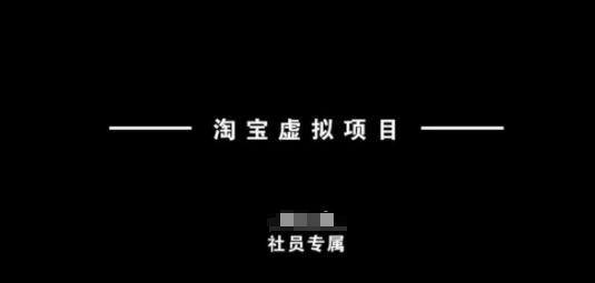 淘宝虚拟项目，从理论到实操，新手也能快速上手-轻创网