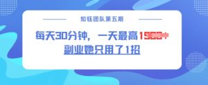 副业她只用了1招，每天30分钟，无脑二创，一天最高1.5k-轻创网