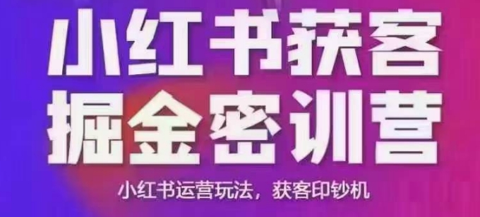 小红书获客掘金线下课，录音+ppt照片，小红书运营玩法，获客印钞机-轻创网
