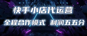 快手小店代运营 限时托管计划 合作模式 利润五五分成【揭秘】-轻创网