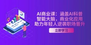 AI商业课：涵盖AI科普，智能大脑，商业化应用，助力年轻人逆袭职场晋升-轻创网