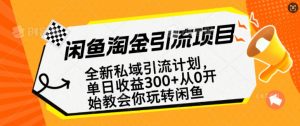 闲鱼淘金私域引流计划,从0开始玩转闲鱼,副业也可以挣到全职的工资-轻创网