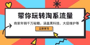 带你玩转淘系流量，商家年销千万秘籍，涵盖黑科技、大促维护等-轻创网
