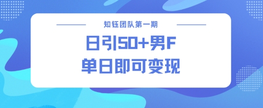 男粉引流新方法不违规，当日即可变现-轻创网