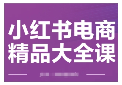 小红书电商精品大全课，快速掌握小红书运营技巧，实现精准引流与爆单目标，轻松玩转小红书电商(更新2月)-轻创网