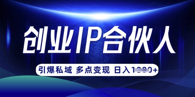 云帆·创业ip合伙人打造3.0，从0到1教你做网创，实现月入过W-轻创网