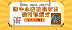 快手小店托管带货 2025新风口 批量自动剪辑爆款 月入5000+ 上不封顶-轻创网