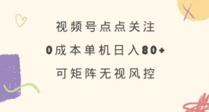 视频号点点关注，0成本单号80+，可矩阵，绿色正规，长期稳定【揭秘】-轻创网