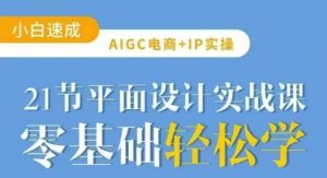 AIGC电商必备实操21节平面设计实战课,教你玩转AI-轻创网