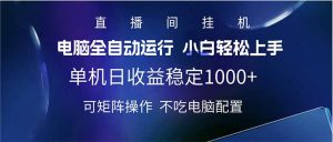 2025直播间最新玩法单机日入1000+ 全自动运行 可矩阵操作-轻创网