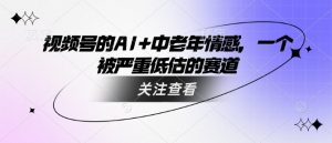 视频号的AI+中老年情感，一个被严重低估的赛道-轻创网