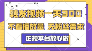 转发视频一天3张+，正规平台放心做，不看播放量，不看粉丝量，一个任务几分钟完成【揭秘】-轻创网