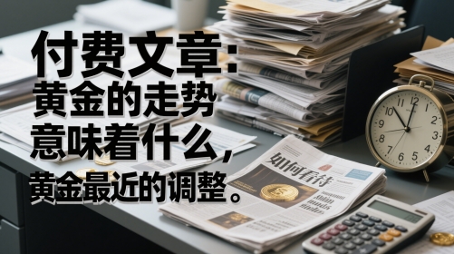 付费文章：黄金的走势意味着什么，如何看待黄金最近的调整-轻创网