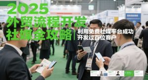 2025外贸流程开发社媒全攻略，利用免费社媒平台成功开发过百位客户-轻创网