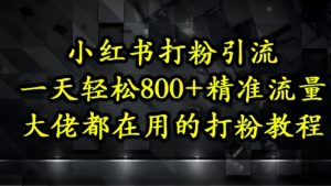 小红书打粉引流，一天轻松500+精准流量，大佬都在用的打粉教程-轻创网