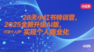 28天小红书特训营，2025全新升级AI版，打造个人IP，实现个人商业化-轻创网