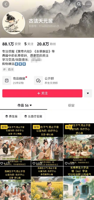 古法五音养生教程，五音疗愈的视频的制作方法，2-4小时就能学会，作者10天涨粉10W-轻创网