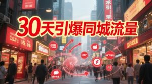 30天引爆同城流量：团购篇 认知篇 流量篇 来客篇 达人篇 老板人设IP篇 投流篇-轻创网