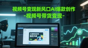 视频号变现新风口AI爆款创作-视频号带货变现-轻创网
