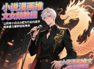 小说漫画推文女频教程，让所有小白从0成为行业内高手，简单暴力兼职轻松挣米-轻创网