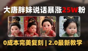 AI大唐胖贵妃说话2.0,40条视频暴涨40w粉,附独家变现攻略-轻创网