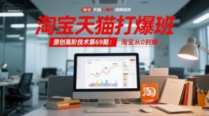 淘宝天猫打爆班原创高阶技术第69期：淘宝从0到爆-轻创网