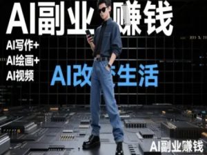 AI改变生活(Ai写作+AI绘画+Ai视频)，AI副业挣钱-轻创网