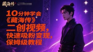 10分钟学会《藏海传》二创视频，快速吸粉变现，保姆级教程-轻创网