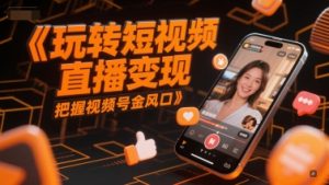 玩转短视频直播变现，把握视频号金风口-轻创网