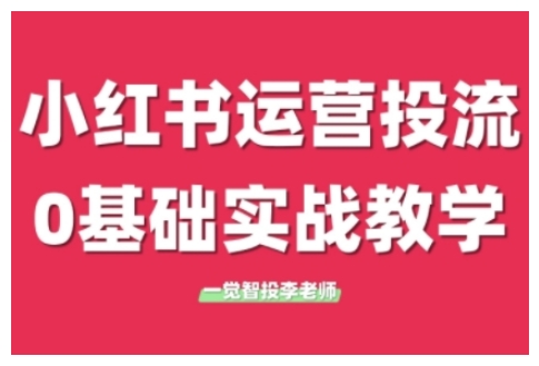 小红书运营投流，小红书广告投放从0到1的实战课，学完即可开始投放(更新)-轻创网