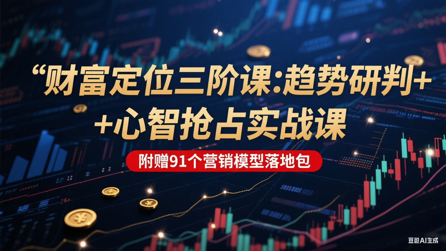 图片[1]-财富定位三阶：趋势研判 + 心智抢占实战课，附赠91个营销模型落地包-轻创网