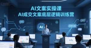AI文案实操课，AI成交文案底层逻辑训练营-轻创网