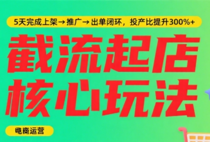 淘宝截流快速起店玩法，掌握暴力快速起店的流程-轻创网