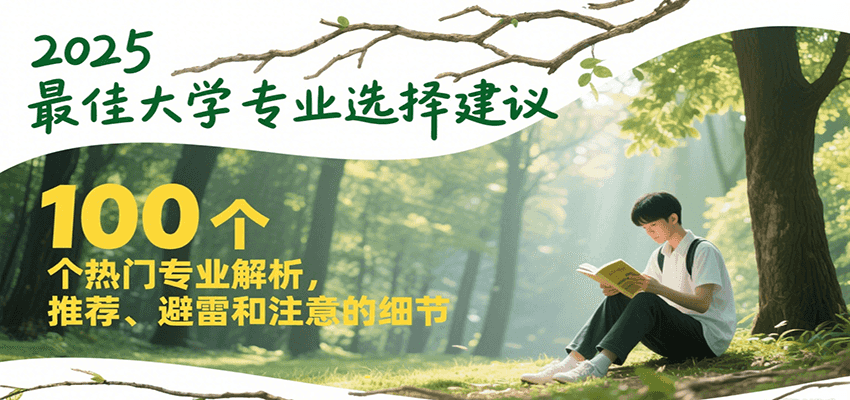图片[1]-2025最佳大学专业选择建议，100个热门专业解析，推荐、避雷和注意的细节-轻创网