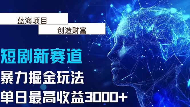抖音新赛道，暴力掘金玩法，单日收益最高3000+-轻创网