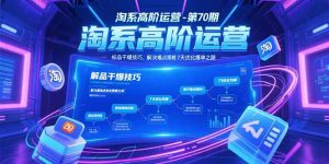 淘系高阶运营-第70期，标品干爆技巧，解决难点策略，大佬操盘方法-轻创网