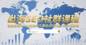 出海SEO社群课程，包含谷歌SEO+出海AI工具站从0开始+年中分享等-轻创网