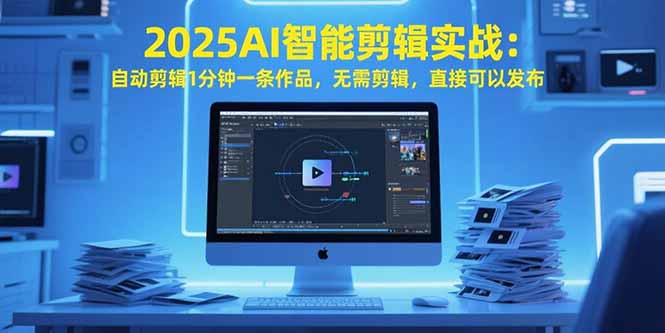 2025AI智能剪辑实战：自动剪辑1分钟一条作品，无需剪辑，直接可以发布-轻创网
