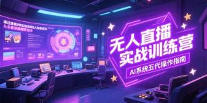 无人直播实操训练营，从设备搭建到话术，AI系统五代操作指南(7月更新-轻创网