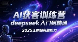 AI获客训练营，deepseek入门到精通，2025让你拥有超能力-轻创网