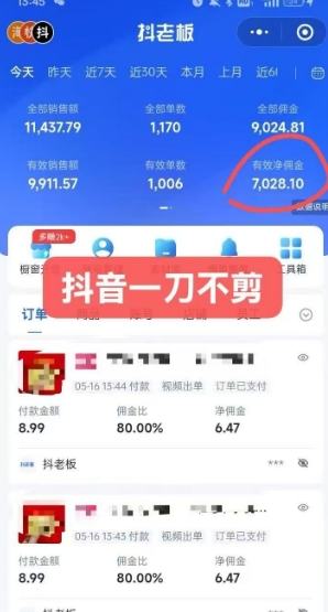 抖音短视频一刀不剪带货，不剪辑，不直播，每天发个视频，等着出单获取带货佣金-轻创网