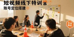 短视频线下特训营：账号定位搭建/口播号拍摄剪辑/直播间流量入口/变现实战-轻创网